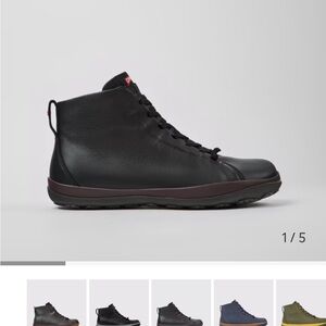 Camper Black Leather Boots